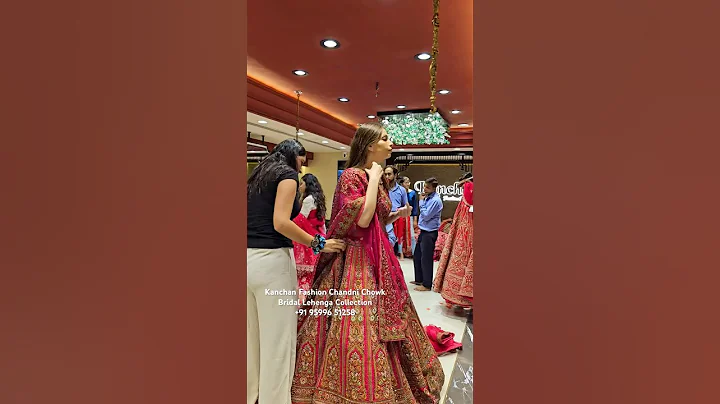 From Kanchan Fashion Chandni Chowk Delhi’s Best Bridal Lehenga collection shop in Chandni Chowk♥️