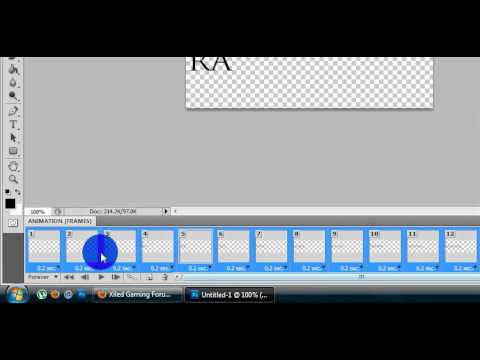 Beginners Text Animation Tutorial - Scrolling- Photoshop CS