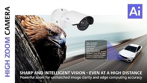 i-PRO High zoom bullet camera: Sharp and Intelligent Vision - even at a high distance
