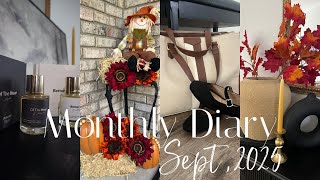 Monthly Diary!! Decorating for fall + Thrift Haul + Dossier x Allyiah