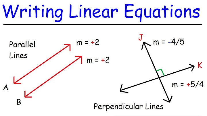 Writing equations of parallel and perpendicular lines