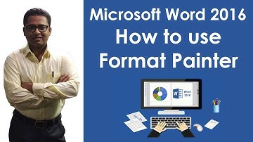 How to use Format Painter in M S Word 2016