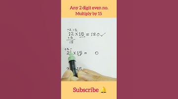 Any 2 digits even no. multiply by 15 . #maths #mathematics #tricks #trending #shorts