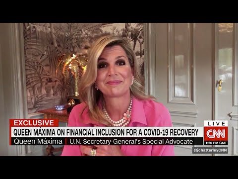 Queen Máxima Live On Cnn With Julia Chatterley