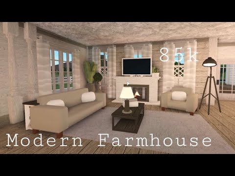 Bloxburg | Modern Farmhouse 85k | House Build - YouTube