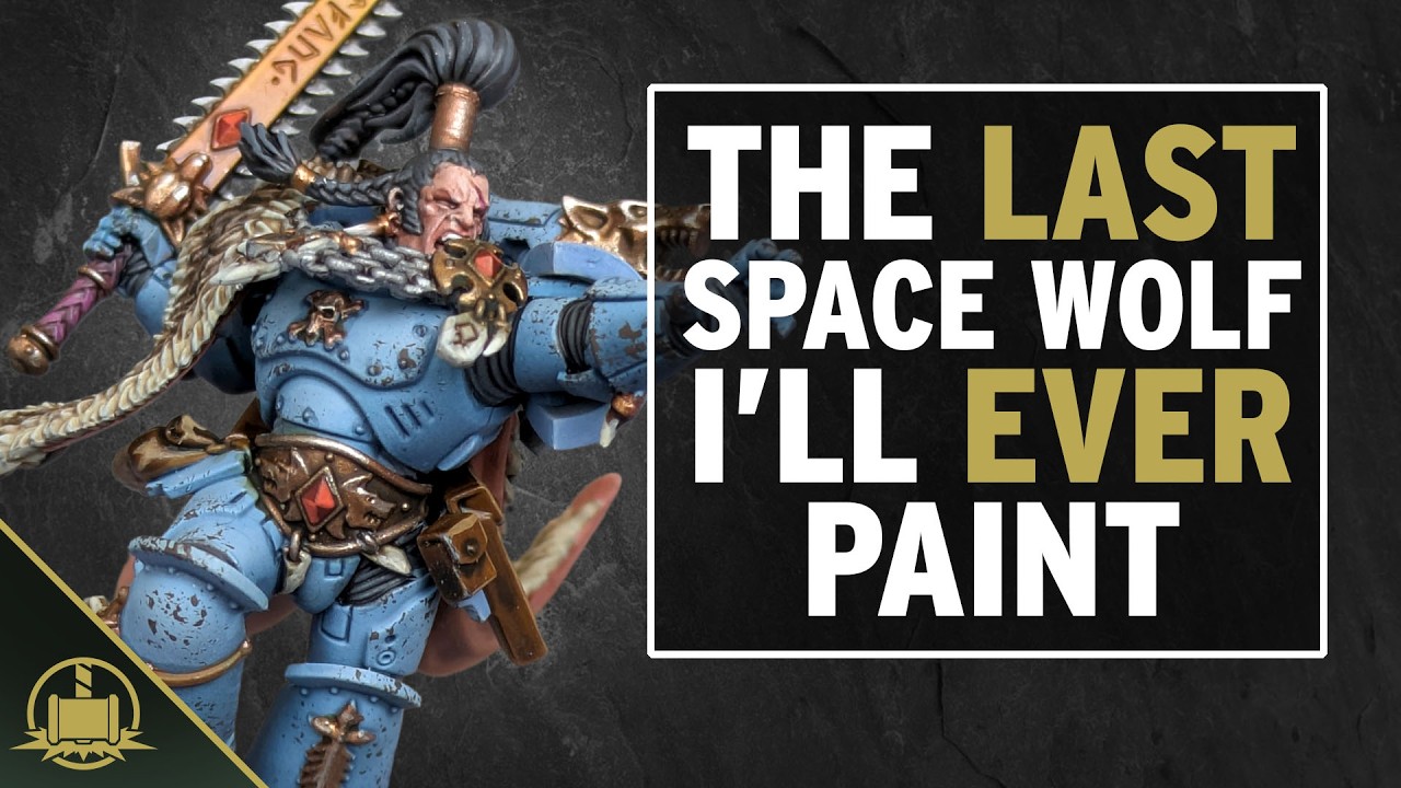 Painting Ragnar Blackmane to finish our Space Wolves Army!