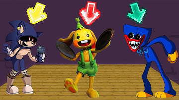 FNF Character Test | Gameplay VS Playground | VS Huggy Wuggy | VS Bunzo Bunny | VS Sonic EXE 2.0