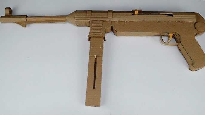 Como Fazer Uma AK47 de Papelão que Dispara - Arma de Papelão Fácil 