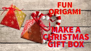 MAKE A CHRISTMAS GIFT BOX FESTIVE PRESENT IDEAS REALLY EASY