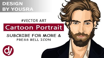 Vector Art - Vector Portrait- Cartoon Yourself - Part #2 - Adobe Photoshop CS6 tutorials