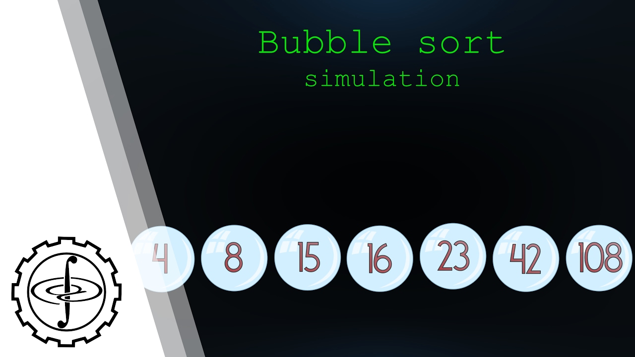 Symulacja sortowania bąbelkowego