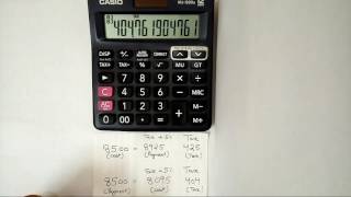 HOW TO USE TAX+ TAX- FUNCTION ON CALCULATOR (PART 2nd) IN  HINDI