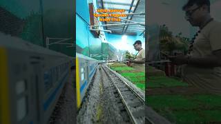 Indian Railways WAP-7 Model with Model Train | Indian Model Train | train video #shorts #trainvideo