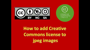 Add/Insert Creative Commons (CC) License on the JPG/JPEG images