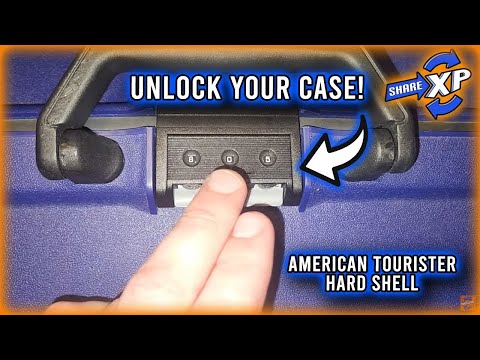 How to Unlock Luggage, Forgot Suitcase Combination - American Tourister, by Samsonite