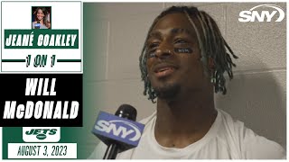 Will McDonald on his first game in a Jets uniform, taking things one play at a time | SNY
