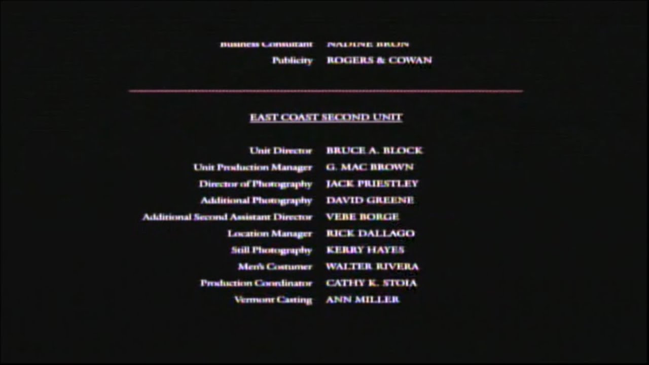 Baby Boom (1987) End Credits (MGM+ Marquee 2025)