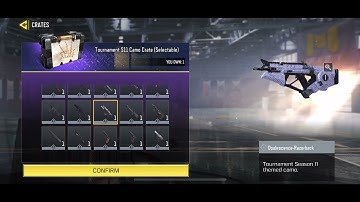 Opening the new free tournament camo crates in CALL OF DUTY MOBILE