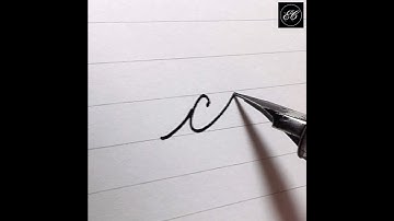 Small c in Cursive | Spencerian Script #spencerian