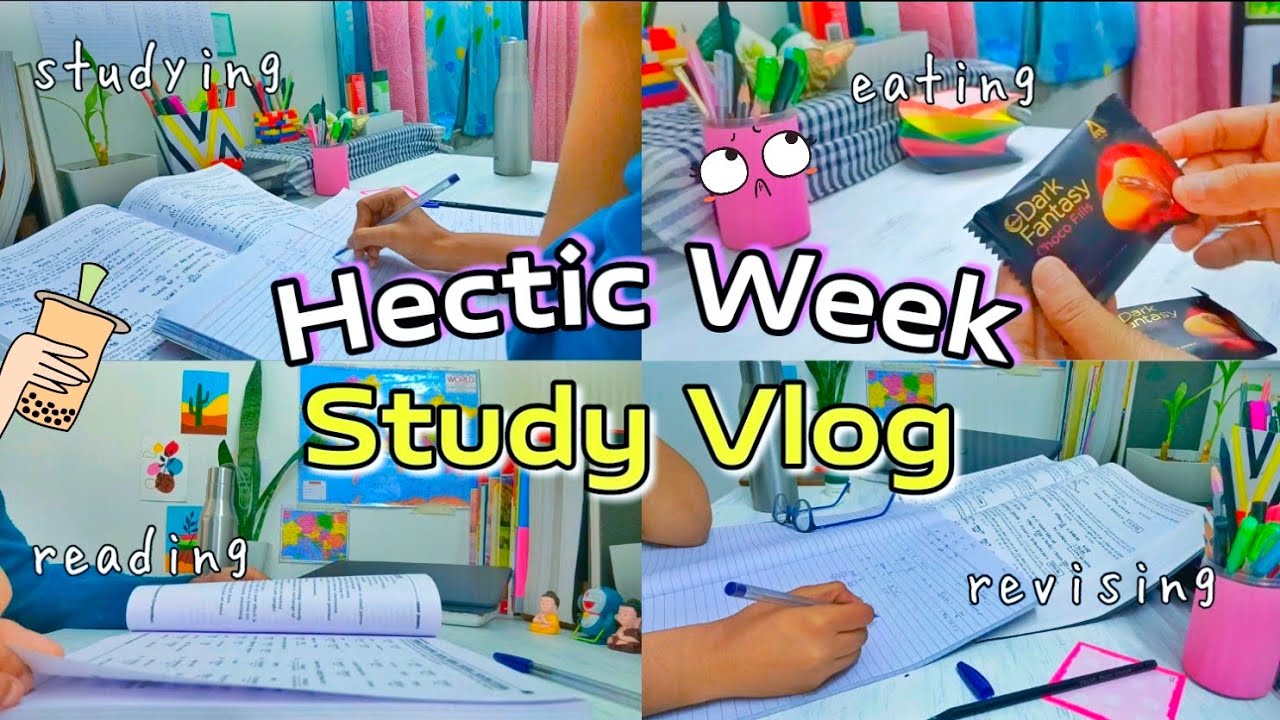 Hectic Week Study Vlog 📚, lots of studying, revision 📖, Aesthetic Study  Vlog