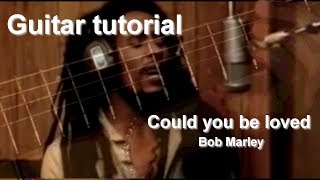 Video thumbnail of "Bob Marley - Could you be loved GUITAR Tutorial. Chords and Rhythm!"