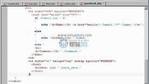 Course 17 Writing a Guest Book part5
