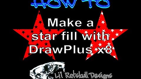 DrawPlus Tutorial - How to Create a Star Fill / Step by Step