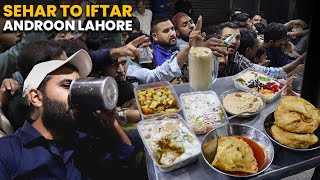Sehar to Iftar in Androon Lahore 2023 | Desi Murgh, drumstick Kachori, cream chat | Tari ki Lassi