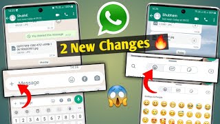 Whatsapp 2 New Changes | Whatsapp New update | Whatsapp New features 