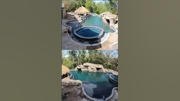 This is one of our most insane backyards, & it is definitely one of the top pools we have ever built