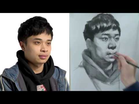 How to Draw Portrait to Using a Photo Reference - YouTube