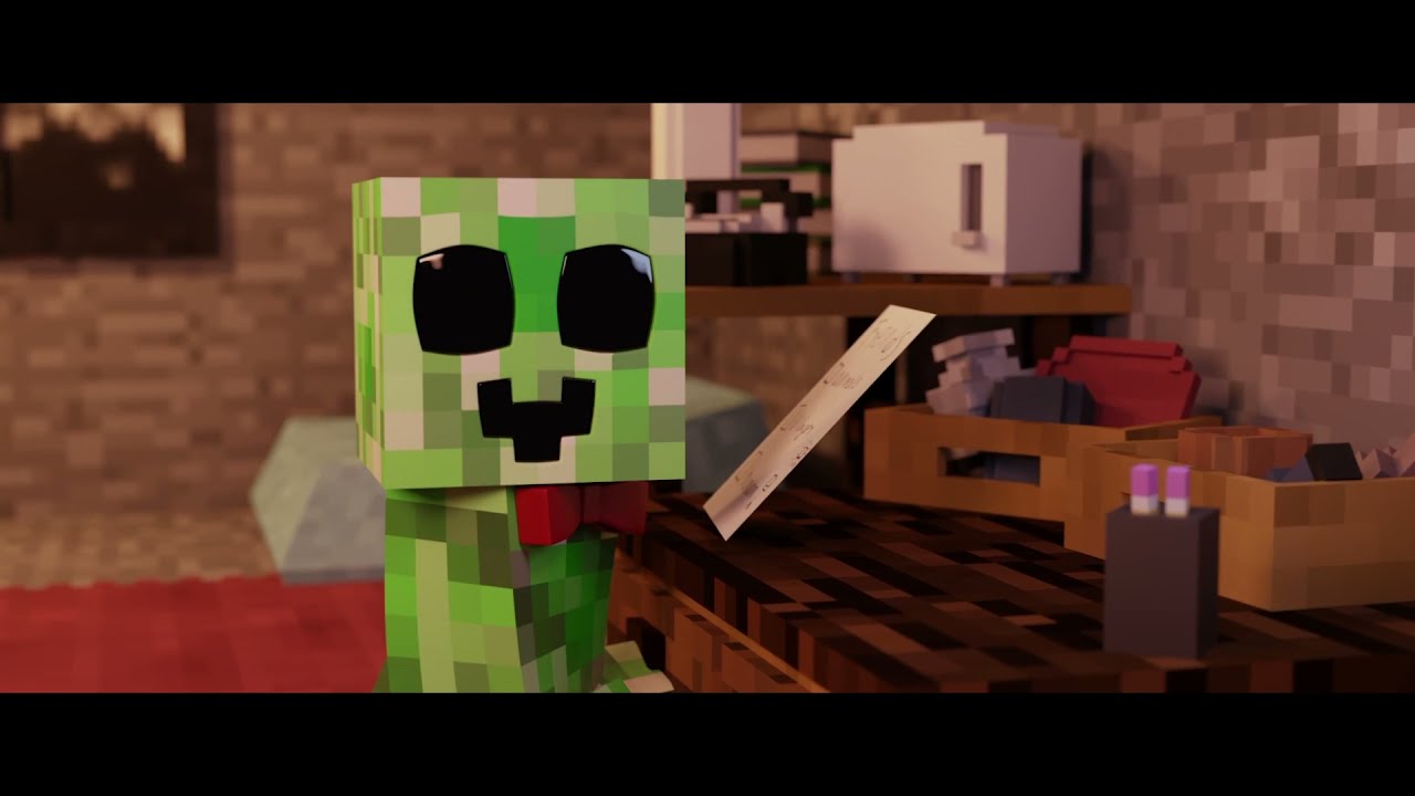"Sad Creeper" [Cute Version] Minecraft Music Video Realtime YouTube