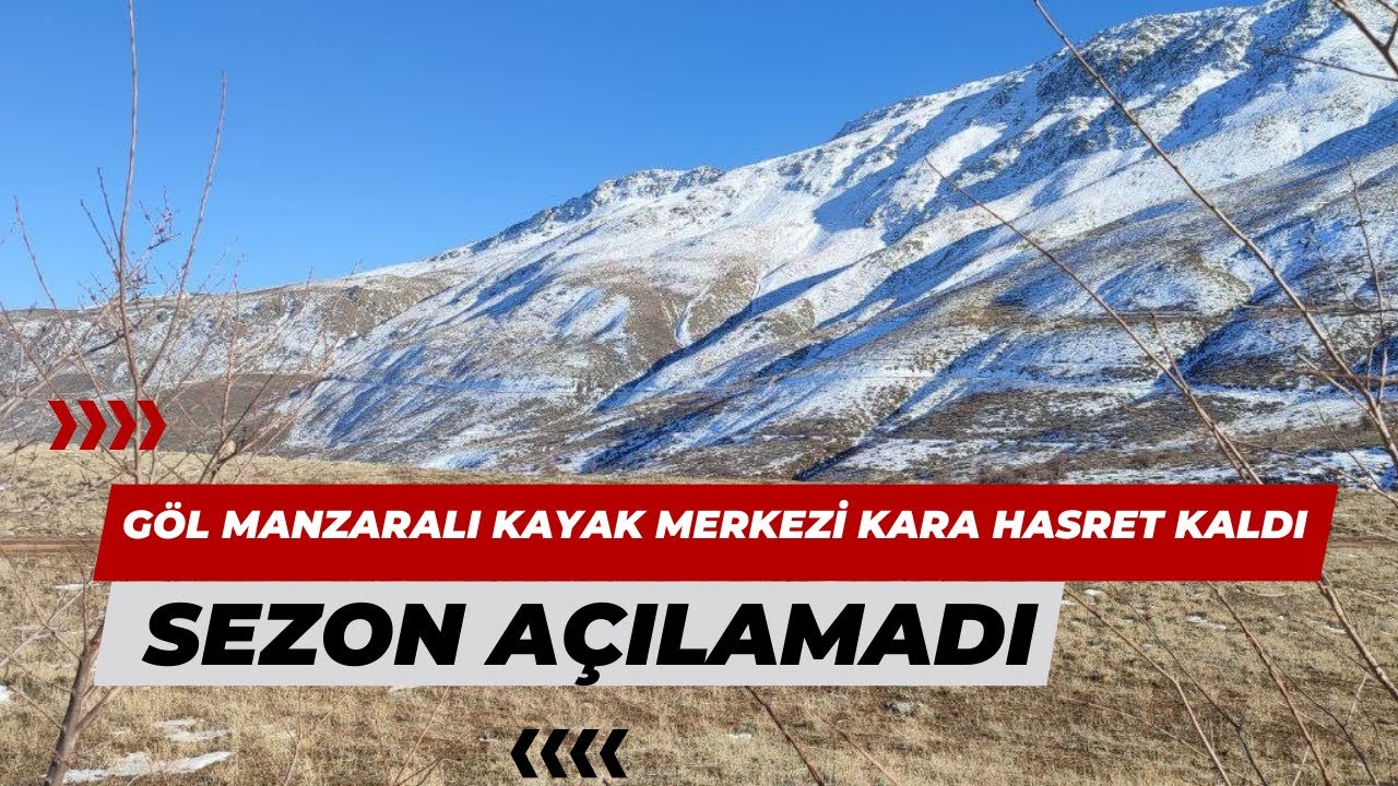 GÖL MANZARALI KAYAK MERKEZİ KARA HASRET KALDI, SEZON AÇILAMADI YouTube