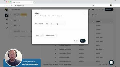 Trevor.io tutorial: Create your first query