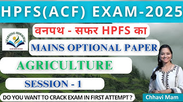 HPFS ACF Exam Optional(Agriculture) Answer writing | Session - 1 |Vanpath - Series | #hppsc #hpexams