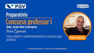 Como manter o controle emocional em concurso para professor