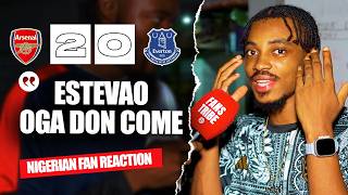 ARSENAL 2-0 EVERTON ( Ade - NIGERIAN FAN REACTION) - Premier League 2025/2026