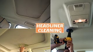 Cleaning Heavily Stained Headliner  How To Clean Car Headliner