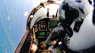 Cockpit View: F\/A-18 Super Hornet - Catapult Launch, Arrested Landing
