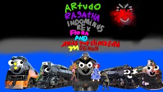 Trainz Movie - Artudo, Ragatha, Indominus Rex, Flora, And Jessicathe Clinchfield 311 Demon 2025