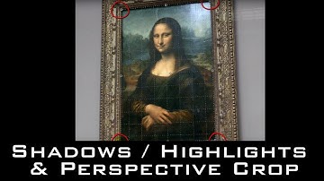 Photoshop Tutorial Tips: Shadows/Highlights, Perspective Crop, PNGs
