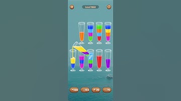 Water color sort level 1868 #androidgameplay #watersortpuzzle #shorts