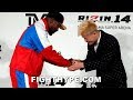 FLOYD MAYWEATHER SIZES UP UNDEFEATED KICKBOXING SENSATION TENSHIN NASUKAWA; FACE OFF FOR RIZIN CLASH