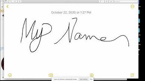 Turn your Signature into a picture file with the iPhone Notes App