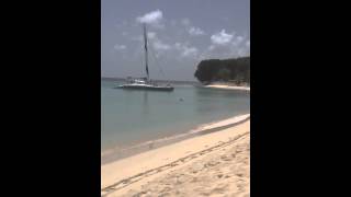 Beach scene in Barbados