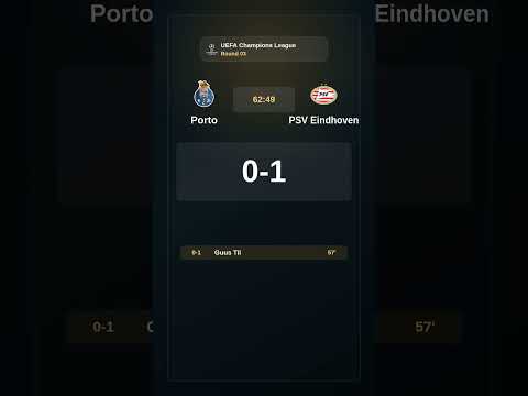 Round 03: Porto vs PSV Eindhoven | UEFA Champions League | Match Result!