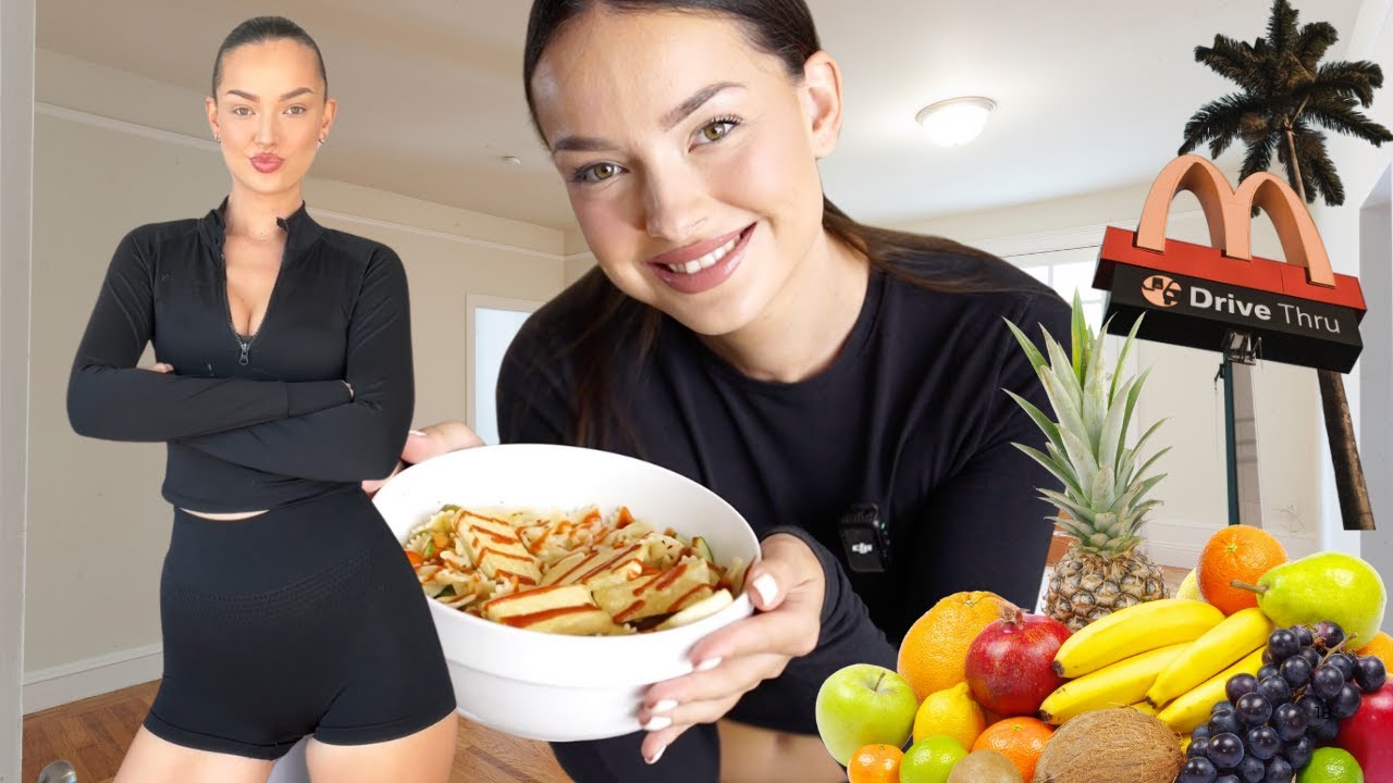 WHAT I EAT IN A DAY - Gesund & in shape kommen *Endet bei McDonalds*😶😐