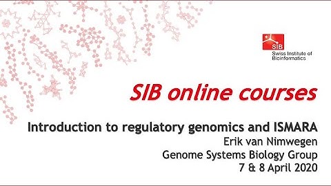 Introduction to regulatory genomics and ISMARA