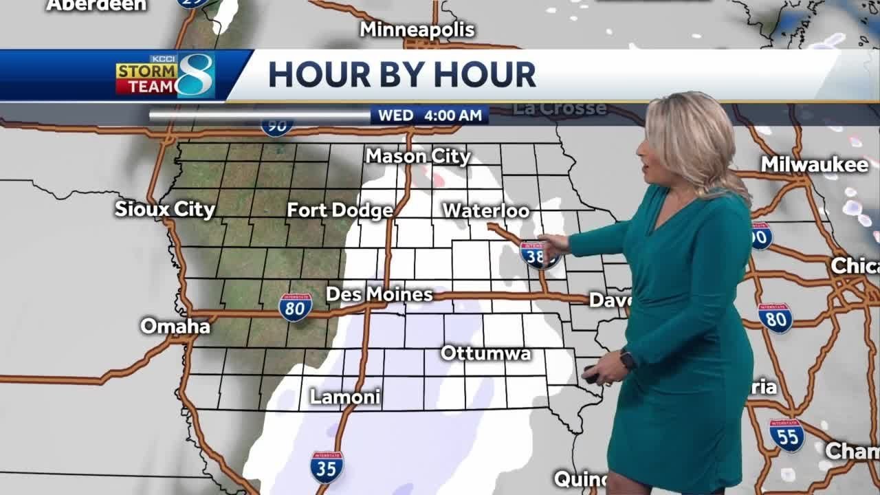 Overnight snow targets morning commute - YouTube