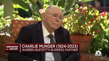 Charlie Munger in final CNBC interview: You